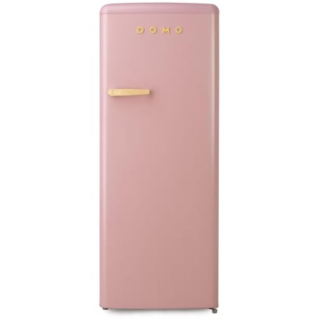 DOMO DO91708R Frigorifero retrò indipendente con congelatore, 54 cm di larghezza, 218 L, rosa