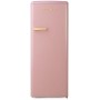 DOMO DO91708R Frigorifero retrò indipendente con congelatore, 54 cm di larghezza, 218 L, rosa