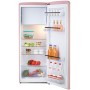 DOMO DO91708R Frigorifero retrò indipendente con congelatore, 54 cm di larghezza, 218 L, rosa