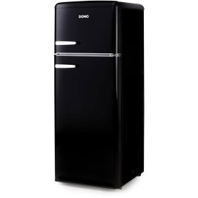 DOMO DO91704R Frigorifero-congelatore a libera installazione, larghezza 54,5 cm, 206 L, nero