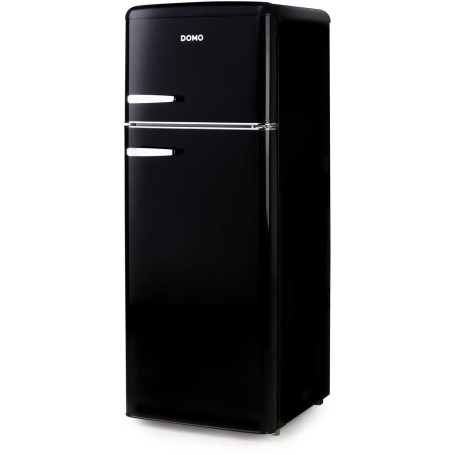 DOMO DO91704R Frigorifero-congelatore a libera installazione, larghezza 54,5 cm, 206 L, nero