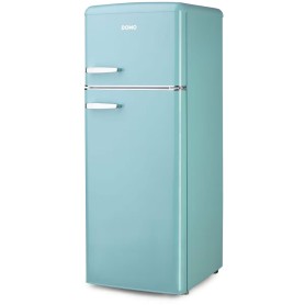 DOMO DO91705R Frigorifero-congelatore retrò indipendente, larghezza 54,5 cm, 206 L, blu