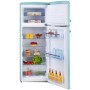DOMO DO91705R Frigorifero-congelatore retrò indipendente, larghezza 54,5 cm, 206 L, blu
