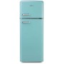 DOMO DO91705R Frigorifero-congelatore retrò indipendente, larghezza 54,5 cm, 206 L, blu