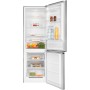 Exquisit KGC320-95-E-040E Frigorifero-congelatore da appoggio, larghezza 60 cm, 315 L, illuminazione a LED, aspetto acciaio inox