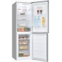 Exquisit KGC250-85-NF-040D Frigorifero-congelatore, L 54 cm, 247 L, NoFrost, LED, look inox