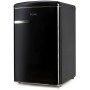 DOMO DO91702R Frigorifero retrò indipendente con congelatore, larghezza 54,5 cm, 108 L, nero