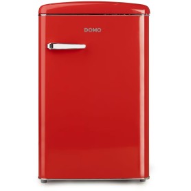 DOMO DO91703R Frigorifero retrò indipendente con congelatore, larghezza 54,5 cm, 120 L, rosso