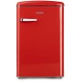 DOMO DO91703R Frigorifero retrò indipendente con congelatore, larghezza 54,5 cm, 120 L, rosso