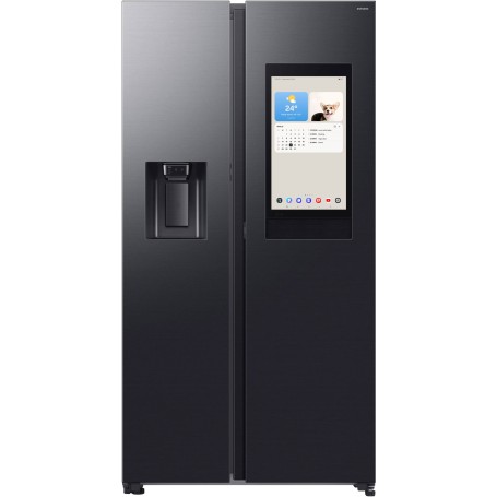 Samsung RS90F67BEFE  Side-by-Side Frigorifero , Family Hub, 614 l, NoFrost+, AI, distributore d'acqua, acciaio nero