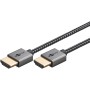 Goobay 75753 cavo HDMI 2 m HDMI tipo A (Standard) Grigio