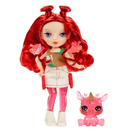 Rainbow High Littles Rainbow Fantasy Fairies Doll- Apple (Red) (543381-EUC)