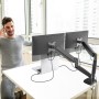 j5create JTSA102-N Supporti a parete per TV 81,3 cm (32") Scrivania Nero