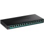 Trendnet TPE-TG161H switch di rete Gigabit Ethernet (10/100/1000) Supporto Power over Ethernet (PoE) Nero