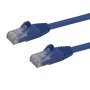 StarTech.com Cavo patch antigroviglio UTP RJ45 Cat6 Gigabit blu 2 m - Cavo patch 2 m (N6PATC2MBL)
