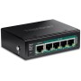 Trendnet TI-B541 switch di rete Non gestito Gigabit Ethernet (10/100/1000) Supporto Power over Ethernet (PoE) Nero