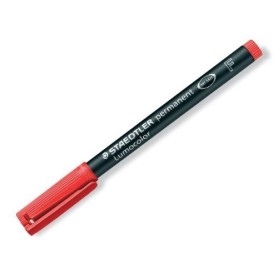 Staedtler Lumocolor 318-2 marcatore permanente Tipo di punta Rosso 10 pz (318-2)