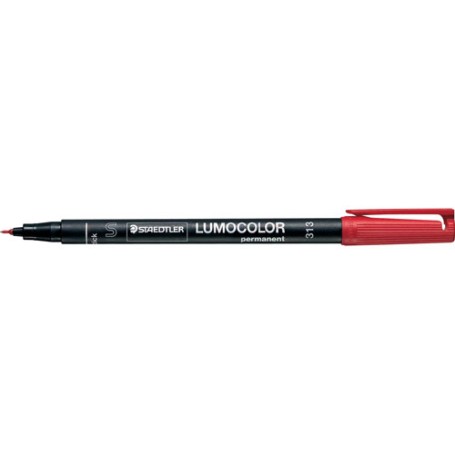 Staedtler 313-2 marcatore permanente Tipo di punta Rosso 10 pz (313-2)