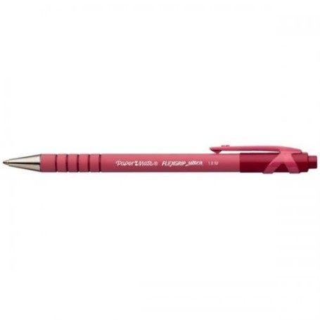Papermate Flexgrip Ultra Rosso Penna a sfera retrattile a clip Medio 12 pz (S0190413)