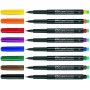 Faber-Castell 152304 marcatore permanente Nero, Blu, Verde, Rosso 4 pz (152304)