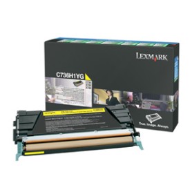 Lexmark C736H1YG cartuccia toner 1 pz Originale Giallo (C736H1YG)