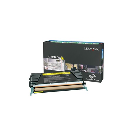Lexmark C736H1YG cartuccia toner 1 pz Originale Giallo (C736H1YG)