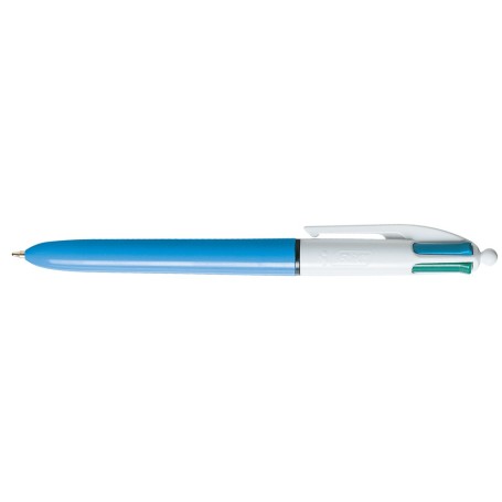 BIC 4 Colours Nero, Blu, Verde, Rosso Penna a sfera retrattile a clip Medio 1 pz (982866)