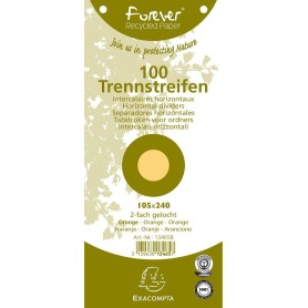 Exacompta 13465B divisore Arancione 100 pz (13465B)