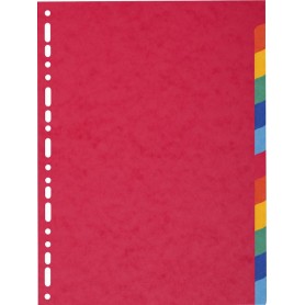 Exacompta 1412E divisore Cartoncino Multicolore 12 pz (1412E)