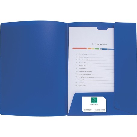 Exacompta 43502E cartella Polipropilene (PP) Blu A4 (43502E)