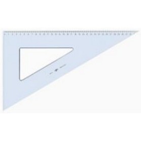 ARDA Squadra 60° 35 cm Linea Uni Polistirolo Trasparente (28835SSA)