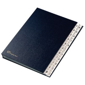 Fraschini Alphabetical Folders Finta pelle Blu 240 x 340 mm (640-DB)