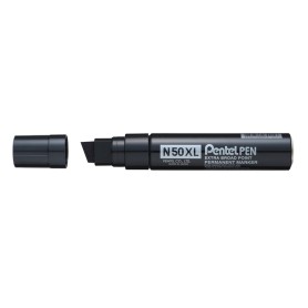 Pentel N50XL marcatore permanente Punta smussata Nero 6 pz (N50XL-A)