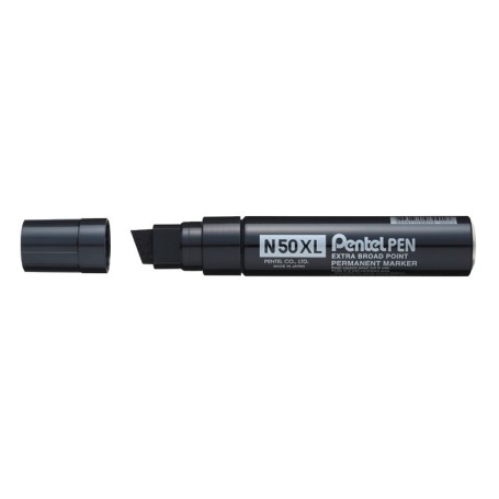 Pentel N50XL marcatore permanente Punta smussata Nero 6 pz (N50XL-A)