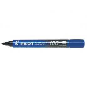 Pilot Permanent Marker 100 evidenziatore 1 pz Punta sottile Blu (002706)