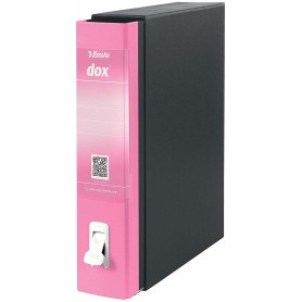Esselte Dox 2 raccoglitore ad anelli A4 Nero, Rosa (D15219)