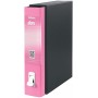 Esselte Dox 2 raccoglitore ad anelli A4 Nero, Rosa (D15219)