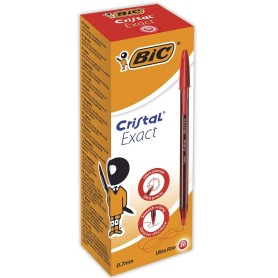 BIC Cristal Exact Rosso Penna a sfera Ultra sottile 20 pz (992604)