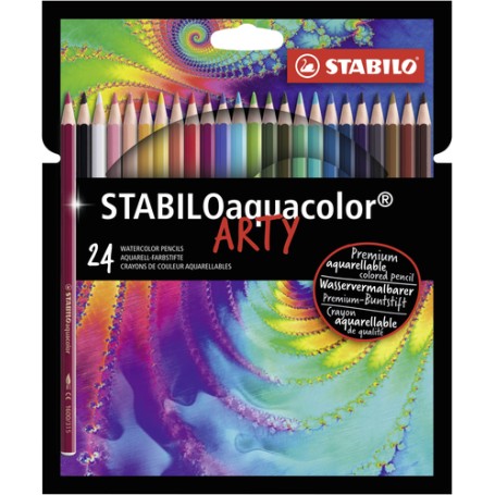 STABILO aquacolor ARTY pastello colorato Multicolore 24 pz (1624/1-20)