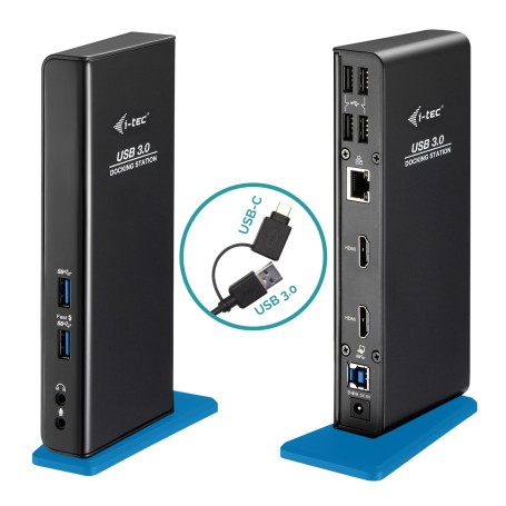 i-tec USB 3.0/USB-C Dual HDMI Docking Station (U3DUALHDMIDOCK)