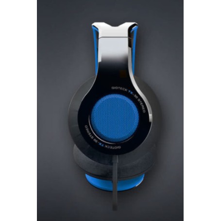 Gioteck TX-30 Auricolare Cablato A Padiglione Ideali alla guida Nero, Blu (114548)