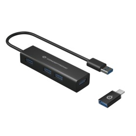 Conceptronic HUBBIES06B hub di interfaccia USB 3.2 Gen 1 (3.1 Gen 1) Type-A 5000 Mbit/s Nero (HUBBIES06B)