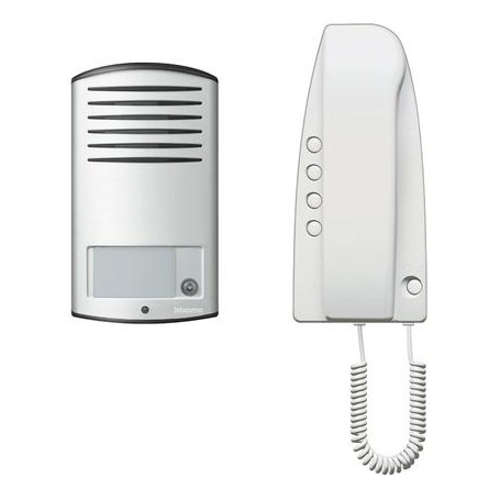 bticino 363211 sistema intercom audio Alluminio, Bianco