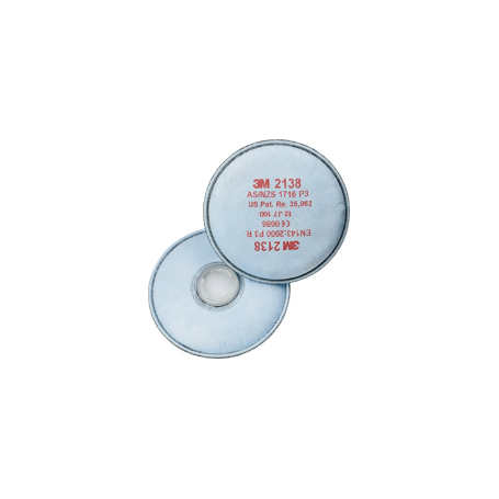 3M Rundpartikelfilter m.Aktivkohle P3R 2138 EN143 f.Art.Nr.4000370680/-690 3M 2 Stück pro Karton (70071091717)