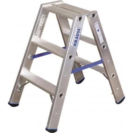 Aluminium Stufen-Doppelleiter Arbeitshöhe max. 2.25 m Double echelle (124715)