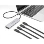 USB 10 Gbps USB Type-C Hub mit 4 x USB Type-C Buchse (grau) (64231)