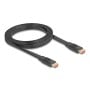 High Speed HDMI-Flachbandkabel 48 Gps 8K 60Hz (schwarz, 2 Meter) (81002)