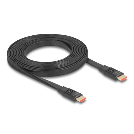 High Speed HDMI-Flachbandkabel 48 Gps 8K 60Hz (schwarz, 3 Meter) (81003)
