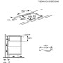 Piano cottura a induzione AEG CCE84543CB, larghezza 77 cm, 630 m³/h, touch control + Cappa