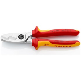 Kabelschere 95 16 200  (fr Cu- und Al-Kabel, Doppelschneide, VDE)